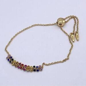 Stella & Dot Rainbow Friendship Slide Bracelet